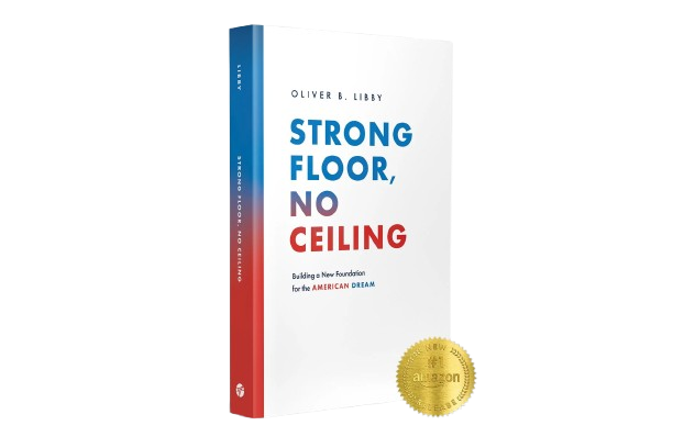 Strong Floor, No Ceiling 3D hardcover with Amazon bestseller seal