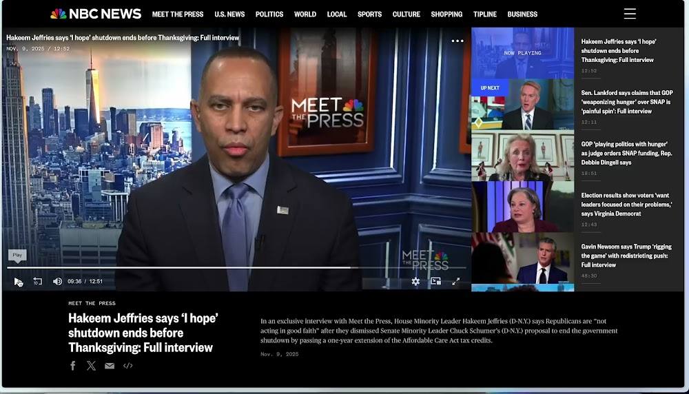 Hakeem Jeffries on Meet the Press